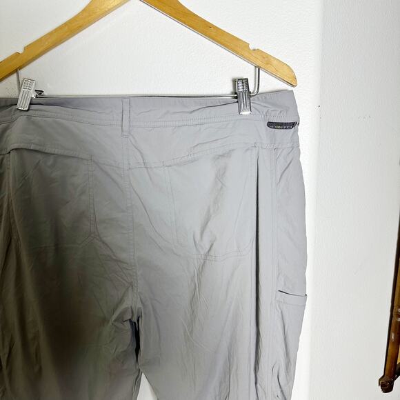 ExOfficio Women's Nomad Pants Hiking Light Gray sz 16 - Picture 5 of 6